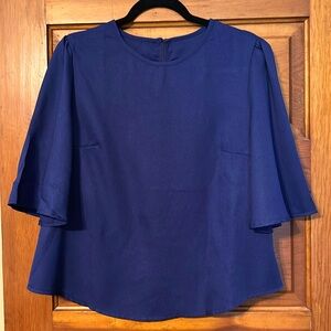 Navy blouse - NEW - never worn